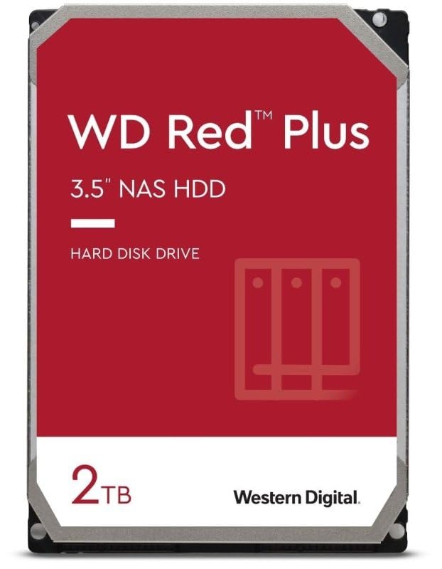 【限定】Western Digital ウエスタンデジタル WD Red Plus 内蔵 HDD ハードディスク 2TB CMR 3.5インチ SATA 5400rpm キャッシュ64MB NAS メーカー保証3年 WD20EFPX-AJP エコパッケージ