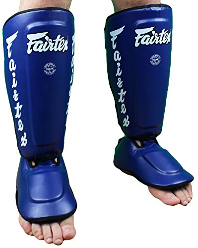楽天リバリューショップ（Blue, Large） - Fairtex Muay Thai Boxing MMA Shin Guards SP7 Twister Detachable In Step Shin Pads Colour