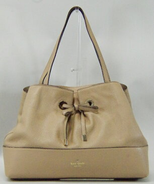 Kate spade　【ケイトスペード】　レディース　トートバッグ　MARY　ANNE　PXRU5070　レザー　ベージュ　USED-A　【中古】120029389700328【激安】