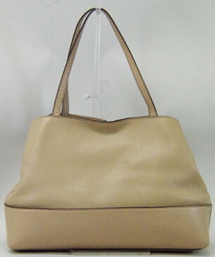 Kate spade　【ケイトスペード】　レディース　トートバッグ　MARY　ANNE　PXRU5070　レザー　ベージュ　USED-A　【中古】120029389700328【激安】