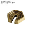 BRASS ブラスペーパーウェイト 真鍮 Lサイズ【8cm】ブラス オブジェ アンティーク アクセサリー 重り 金 バンクトレイ コイントレイ マネーウェイト ...