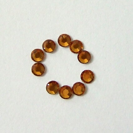 ネイル&デコパーツ。スワロフスキー トパーズ 10粒(SS7)110円【デコ電】【フラットバック】【ラインストーン】【プリザードフラワー ブリザードフラワー】【...