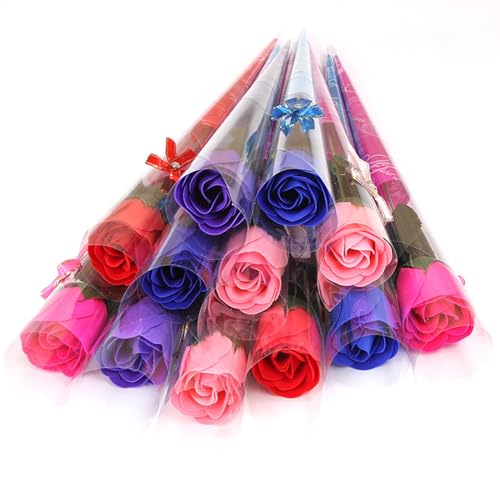 ソープフラワー 1輪 花束 バラ 造花 【15本セット 】フラワーソープ 枯れない花 卒業式 誕生日 母の日 父の日 敬老の日 開店祝い 退職祝い 送別会 プレゼント 女性 人気 花 プレゼント ギフト