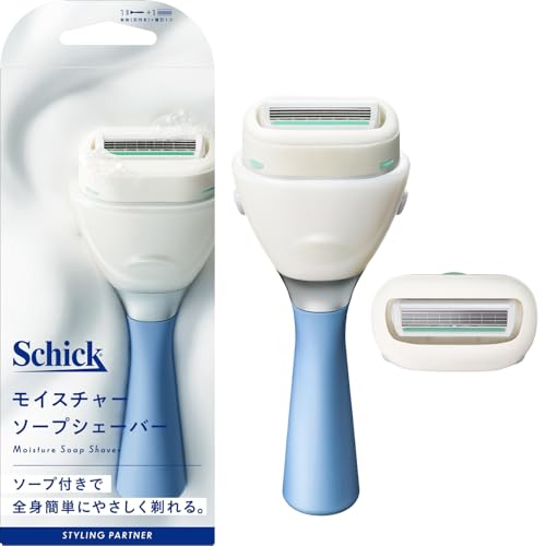 Schick(シック) スタイリングパートナー モイスチャーソープシェーバー ホルダー（刃付き＋替刃1コ） ..