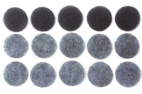 アーランド(aerland) バスポンプ用 ゴミ取りフィルター NEW 備長炭 仕様 10回分 (スポンジフィルター5..