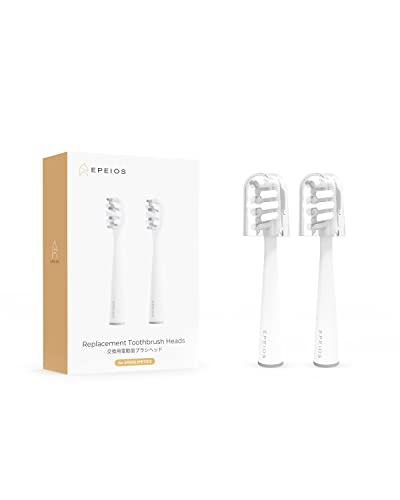 エペイオス(Epeios) 電動歯ブラシ 音波歯ブラシ 替えブラシヘッド 2本 音波式 歯ブラシ 電動歯ブラシ専..