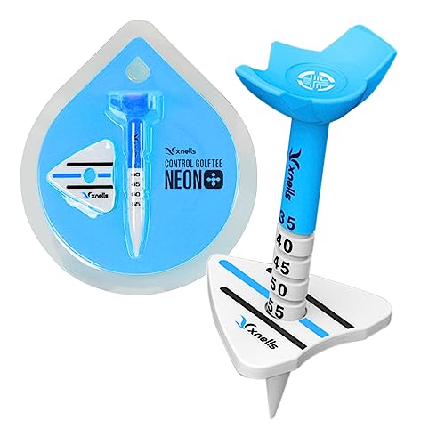 TECH SKIN コントロールゴルフティーネオンプラス 35mm - 55mm 新デザイン 高さ調節可能 折れにくい ボ..