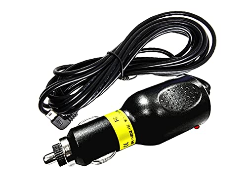 Rakuten - LIKENNY シガーアダプター シガー電源ケーブル ミニUSB L型 直角 シガーソケット ケーブル長 3.5m 12V / 24V 車用 ドライブレコーダー/GPS/タブレットPC/PDA/DVD録音機などに適用
