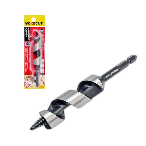 Rakuten - YOKOCUT 木工用ドリルビット 20mm 六角軸 木工用ショートビット 先端誘導ドリルポイント