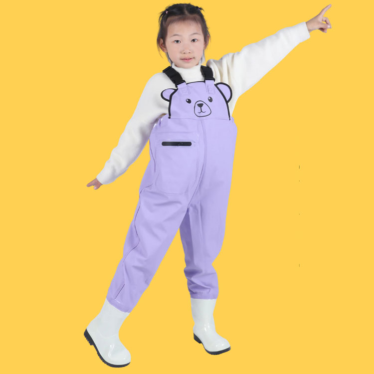 子供 キッズ ウェーダー プレイウェア 砂場着 釣り サイズ調整可 レインシューズ ...