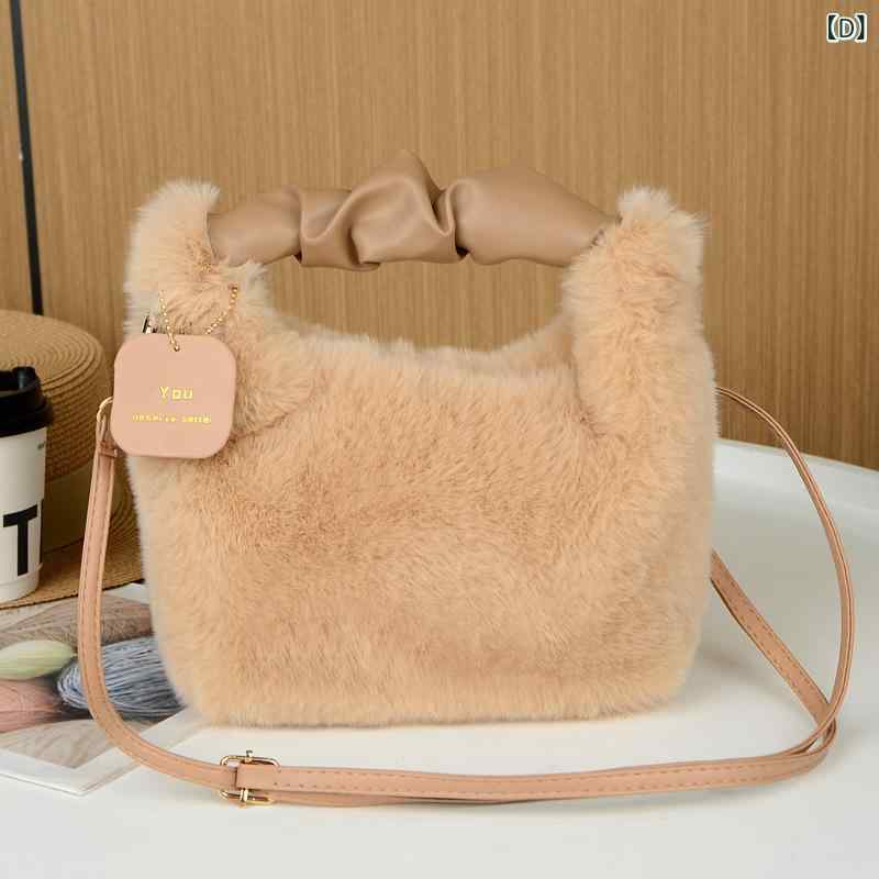 ファーバッグ 冬バッグ レディース トートバッグ 秋冬型の ぬいぐるみ バッグの 女...
