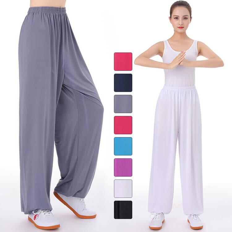 Pants - カンフー 太極拳ズボン パンツ 表演服 武術 太極拳 朝練 気功 男女兼用 夏 レディース 秋 春 練習着 ボトムス ヨガパンツ 7色 ウェア 太極拳パンツ メンズ