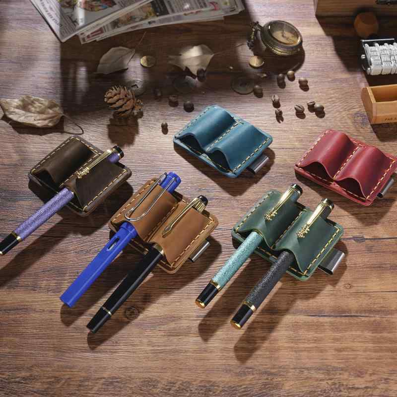 手帳用ペンホルダー本革牛本革クレイ...
