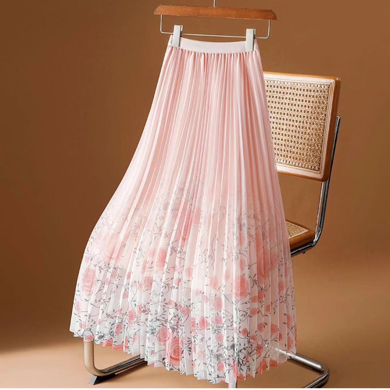 Rakuten - プリーツスカート ロング 夏ロングスカート 夏 レディーススカート ロングスカート おしゃれなスカート かわいいスカート ロング丈 スカート ネイビースカート 白いスカート