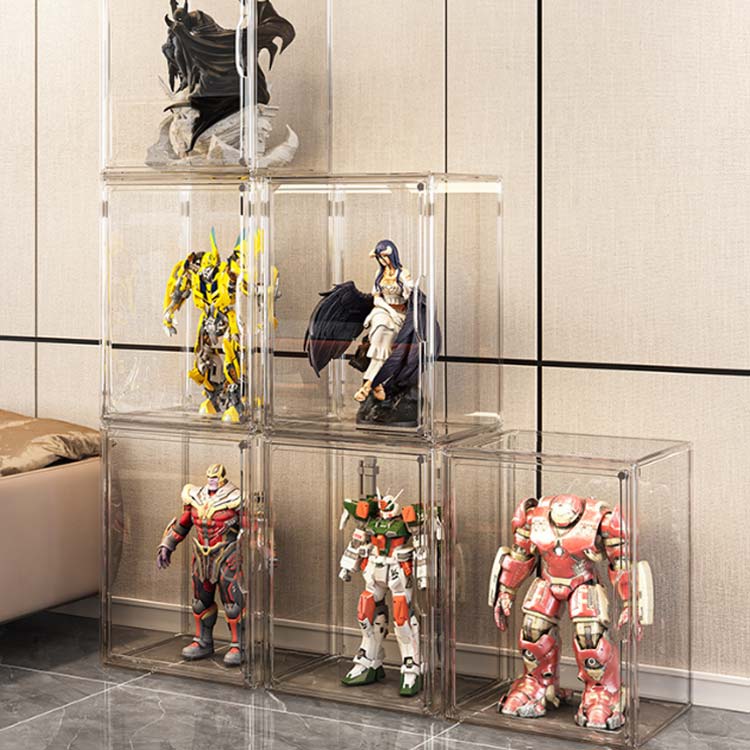 人形ケース 2個セット 透明 かわいい クリアケース シューズボックス ぬいぐるみ収納 コレクション 収納 シューズボッ ぬいぐるみ収納ケース 収納ケース [2]