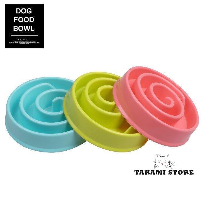 爆買 高さ:4.5/直径:18.5フードボウル 早食い防止 犬 犬の皿 BLUE GREEN PINK