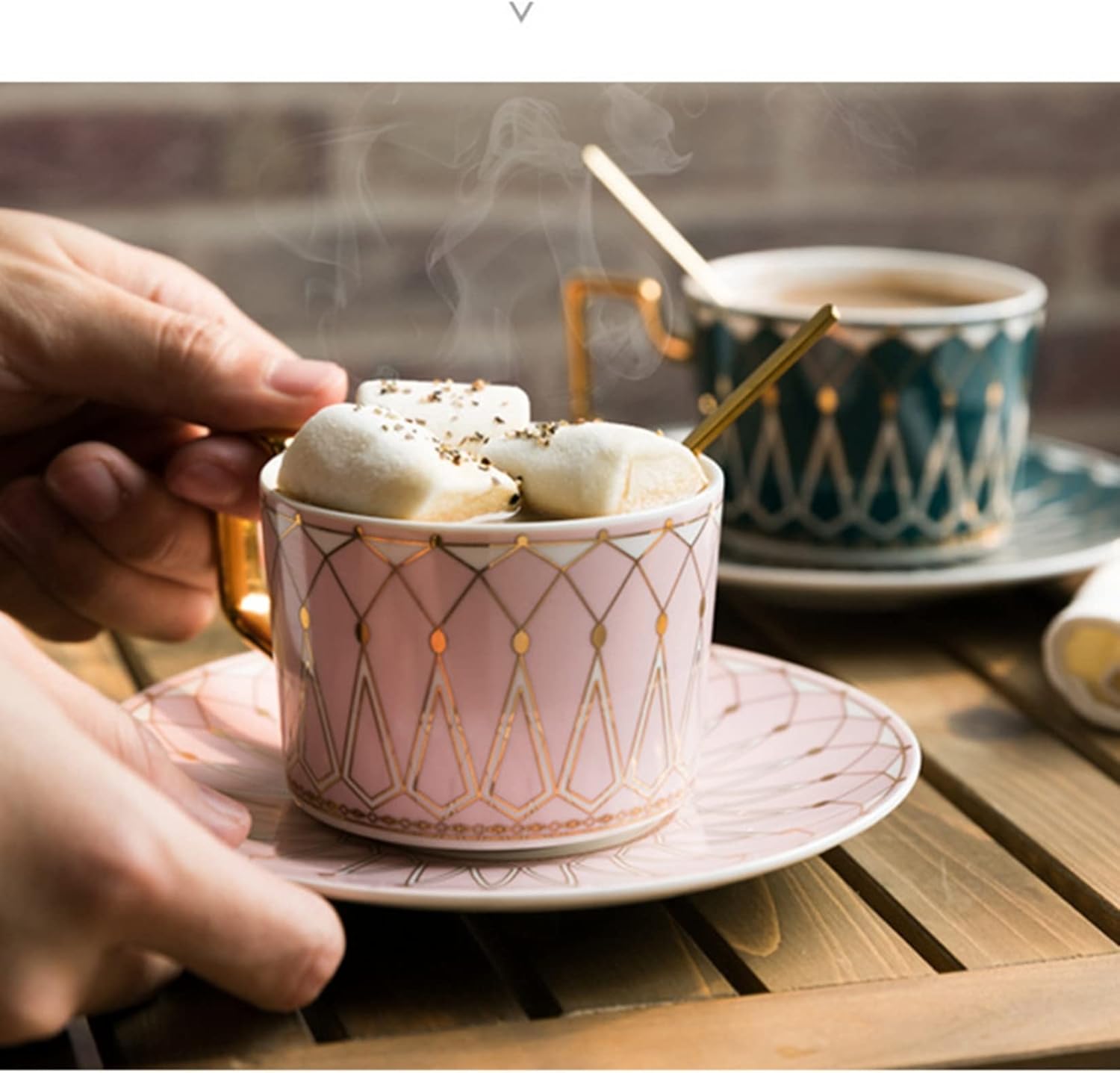 ギフトボックス付き コーヒーカップ ソーサー セット 2客 来客用 おしゃれ 陶器 ティーカップ 紅茶 ミルクティー カフェ食器 日常使い 結婚祝い シンプル