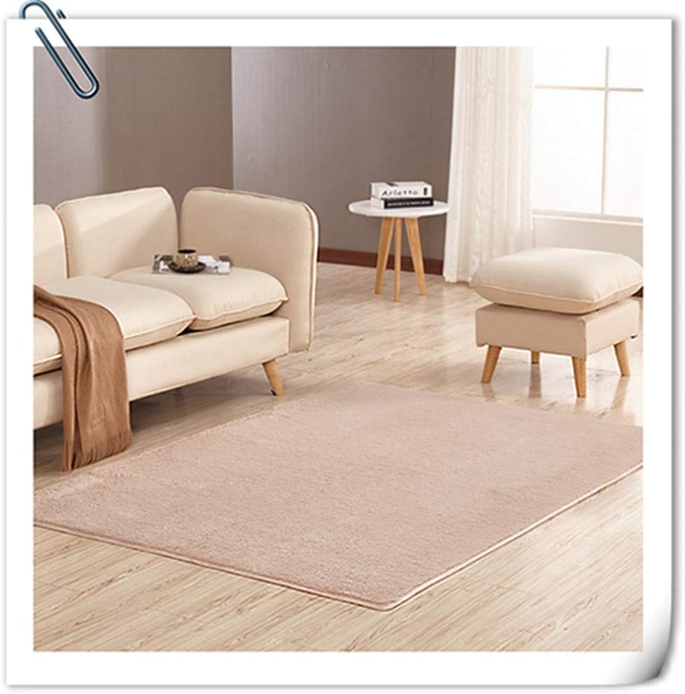 Rakuten - 洗える ラグ キャメル 100x120 1畳 2畳 ラグマット カーペット シャギーラグ 絨毯 120x200 160x200 80x120cm 滑り止め付き ふわふわ サラサラ 床暖房対 夏 長方形
