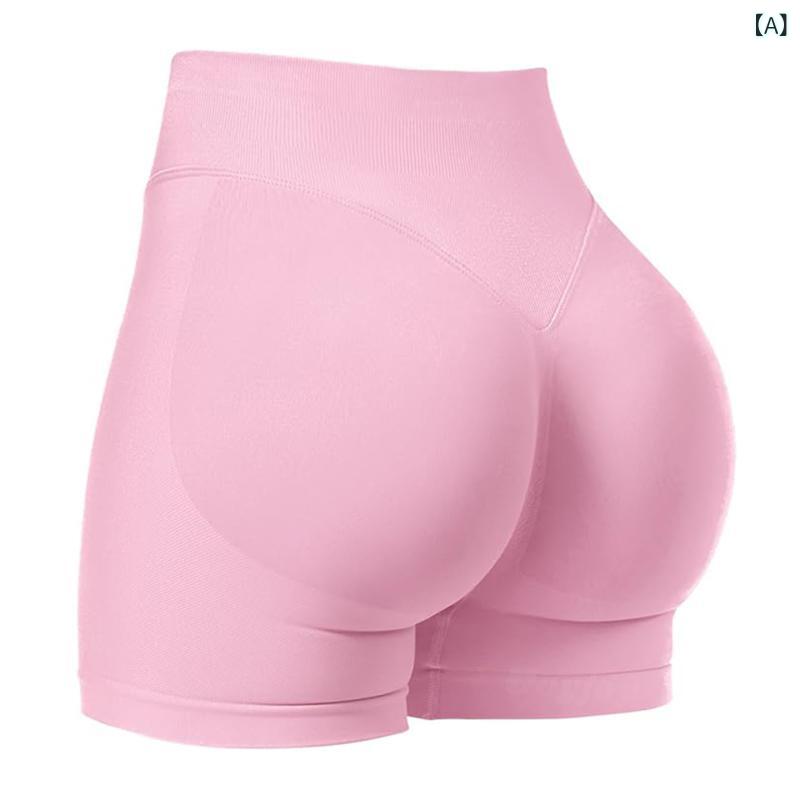 レディース ヨガパンツ 無縫製 夏用 ランニング フィットネス タイト ヒップアップ 無地 3分丈 ショートパンツ 伸縮性 吸湿速乾 軽量 桃尻効果 運動 女性用 普段使い 屋外 室内