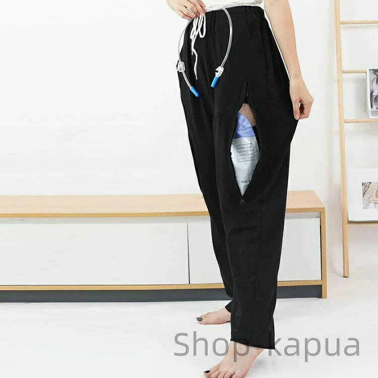 スウェットパンツ 介護ズボン 収納 介護パンツ 外出 採尿バッグ 膀胱ろう 入院 綿 ...