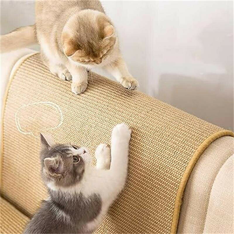 Rakuten - 猫爪 研ぎ マット 爪とぎ猫 天然サイザル麻 高密度 猫挽きおもちゃ猫 爪とぎ 対策 猫 爪磨き 猫ちゃん 爪パッド 超大サイズ 運動不足改善 家具やソファ保護