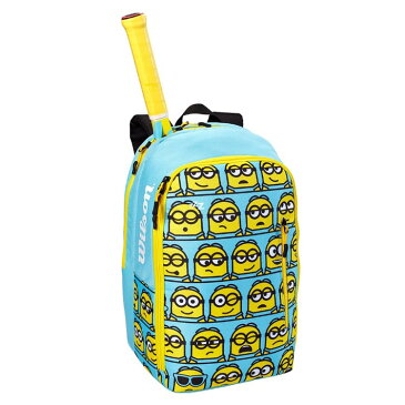 Wilson(ウィルソン) MINIONS 2.0 TEAM BACK PACK ブルーイエロー WR8020401001 2本収納 バックパック ラケットバッグ ミニオンズ 2022年モデル r