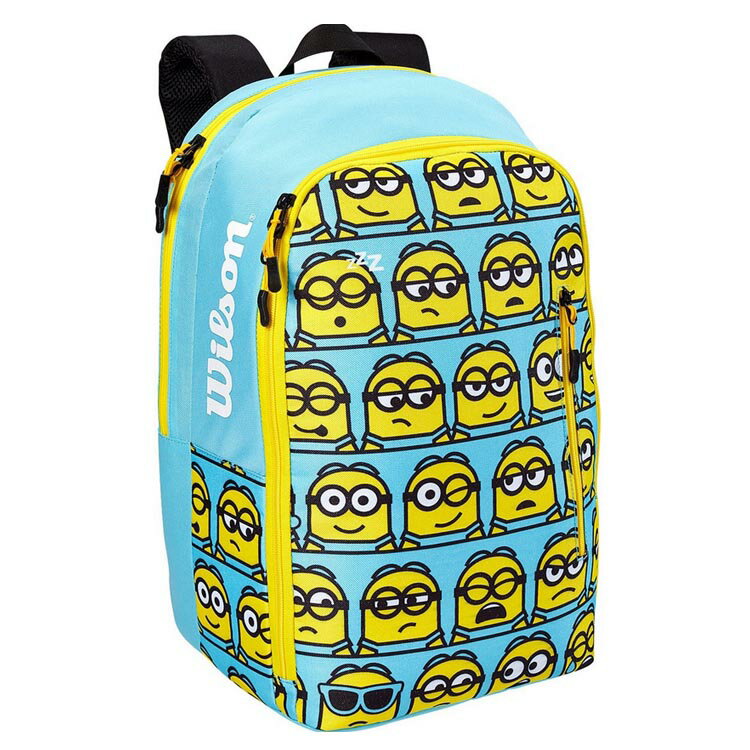 Wilson(ウィルソン) MINIONS 2.0 TEAM BACK PACK ブルーイエロー WR8020401001 2本収納 バックパック ラケットバッグ ミニオンズ 2022年モデル r