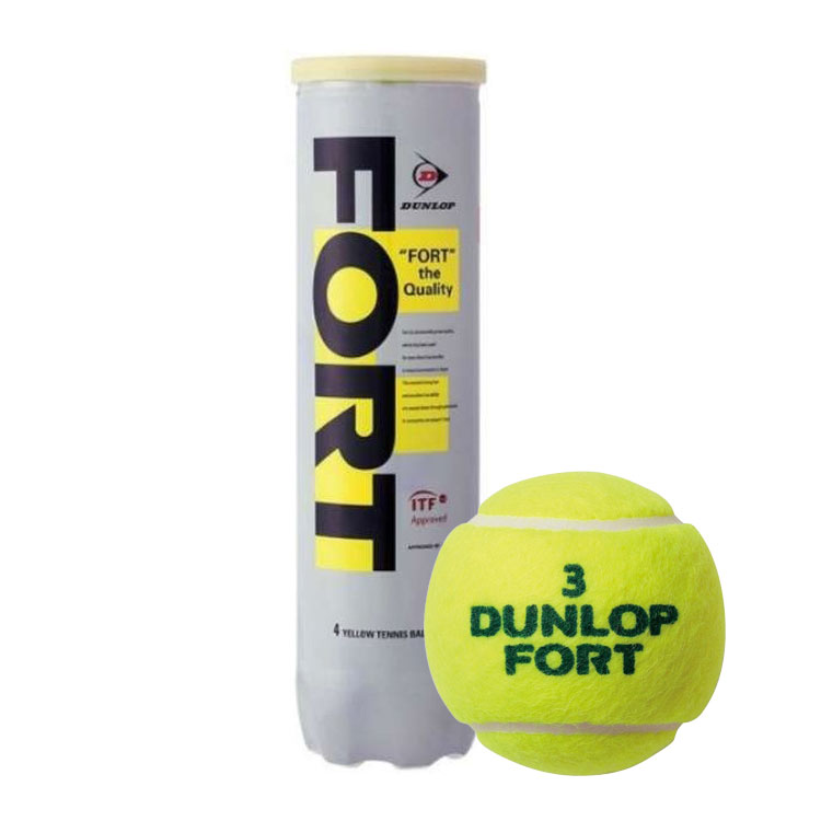 Dunlop(ダンロップ) ダンロップ フォート Dunlop Fort 1缶 4球入り プレッシャーライズド テニスボール r