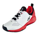 YONEX(ヨネックス) パワークッション 106 SHT106 ホワイト/レッド(114) 男女兼用 3E オムニクレーコート用 ローカット 数量限定 202...