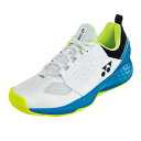 YONEX(ヨネックス) パワークッション 206 SHT206 ホワイト/オーシャンブルー(725) 男女兼用 3E オールコート用 テニスシューズ ローカッ...