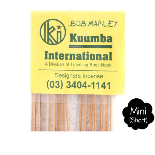 KUUMBA クンバ|INCENSE mini (BOB MARLEY)(お香 ミニサイズ) KUUMBA クンバ|INCENSE mini (BOB MARLEY)(お香 ミニサイズ)