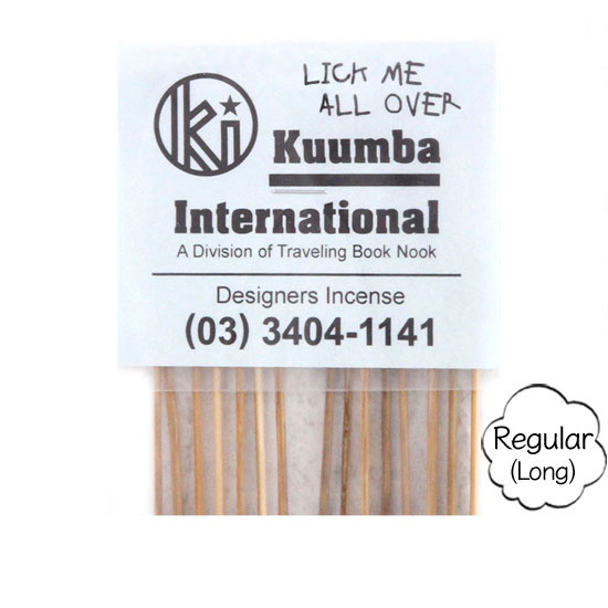 KUUMBA クンバ｜INCENSE regular (LICK ME ALL OVER)(お香 レギュラーサイズ)