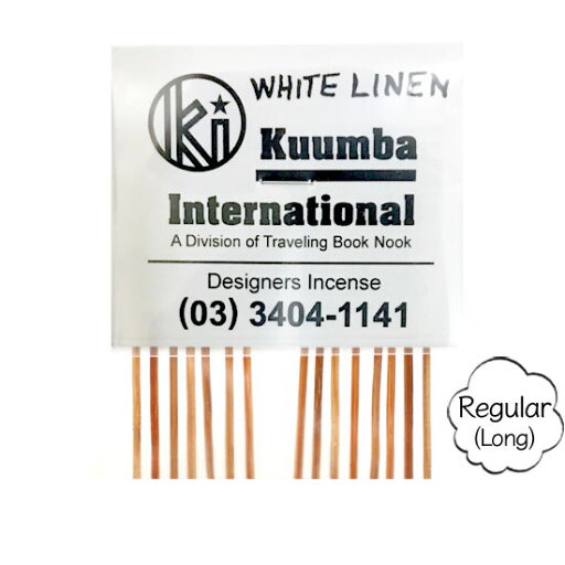 KUUMBA クンバ|INCENSE regular (WHITE LINEN)(お香 レギュラーサイズ) KUUMBA クンバ|INCENSE regular (WHITE LINEN)(お香 レギュラーサイズ)
