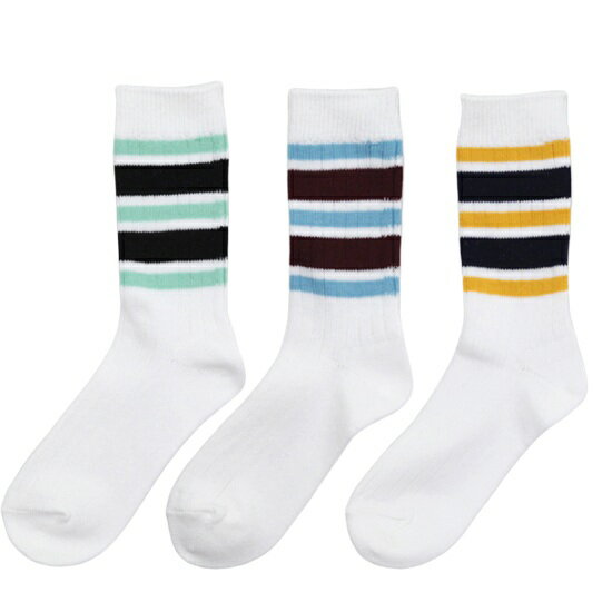 rototo 靴下 メンズ RoToTo ロトト｜5 STRIPES RIBBED SOCKS (ラインソックス)