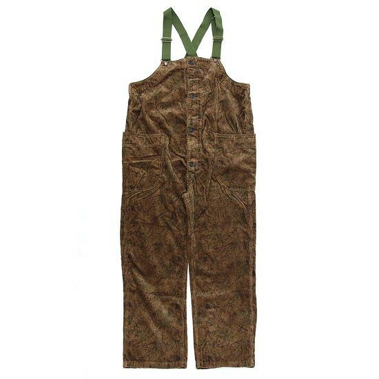 GO HEMP ゴーヘンプ｜HEMP TREE CAMO TUBE VENDOR ALL PANTS (ブラウンカモ)(オーバーオール)