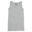 A HOPE HEMP アホープヘンプ|レディース Long Tank Top (アッシュドグレイ)(ちょいながタンクトップ)