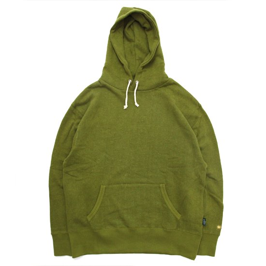 GO HEMP ゴーヘンプ｜HEMP SET IN PULL HOODY (シダーグリーン)(セットイン プルパーカー)