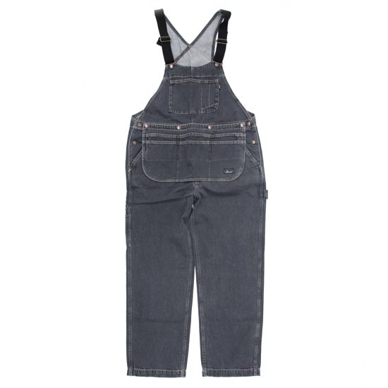 GOHEMP ゴーヘンプ|MIGHTY ALL PANTS with MULTI APRON BLACK (ユーズドウォッシュ)(オーバーオール)