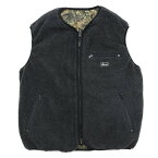 GOHEMP ゴーヘンプ｜BROWN LODGE VEST (ダークグレイ)(ボアフリース ベスト)