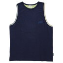 GOHEMP ゴーヘンプ｜MULTI CREW TANK TOP (マリンネイビー)(マルチカラー タンクトップ)