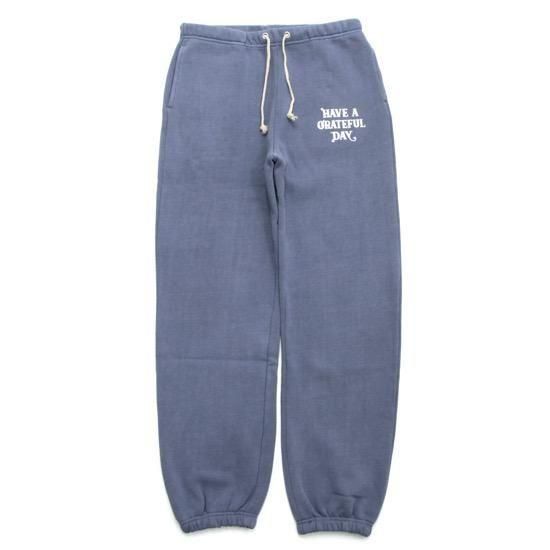 HAVE A GRATEFUL DAY ハブアグレイトフルデイ|FLOWERS SWEAT PANTS (ネイビー)(フラワープリントのスウェットパンツ)