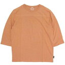 GOHEMP ゴーヘンプ|レディース FOOTBALL TEE (パパイヤ)(フットボール 七分袖 TEE)