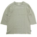 GOHEMP ゴーヘンプ|FOOTBALL TEE (サンドストーン)(フットボール 七分袖Tシャツ)