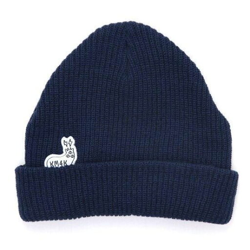 【KM4K カモシカ】BEANIE (ネイビー)(ビーニー ニットキャップ) 【KM4K カモシカ】BEANIE (ネイビー)(ビーニー ニットキャップ)