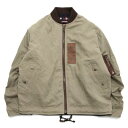 Nasngwam ナスングワム|BARBARIAN FLIGHT JACKET (ベージュ M-1)(リバーシブル フライトジャケット)(4)