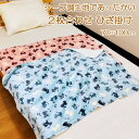 2枚合わせひざ掛け毛布 70×100cm シープ調ボア 毛布 ネコ ねこ cat neko あったか毛布 ベビーケット ひざかけ 子供用毛布 お昼寝ケット ブラ...