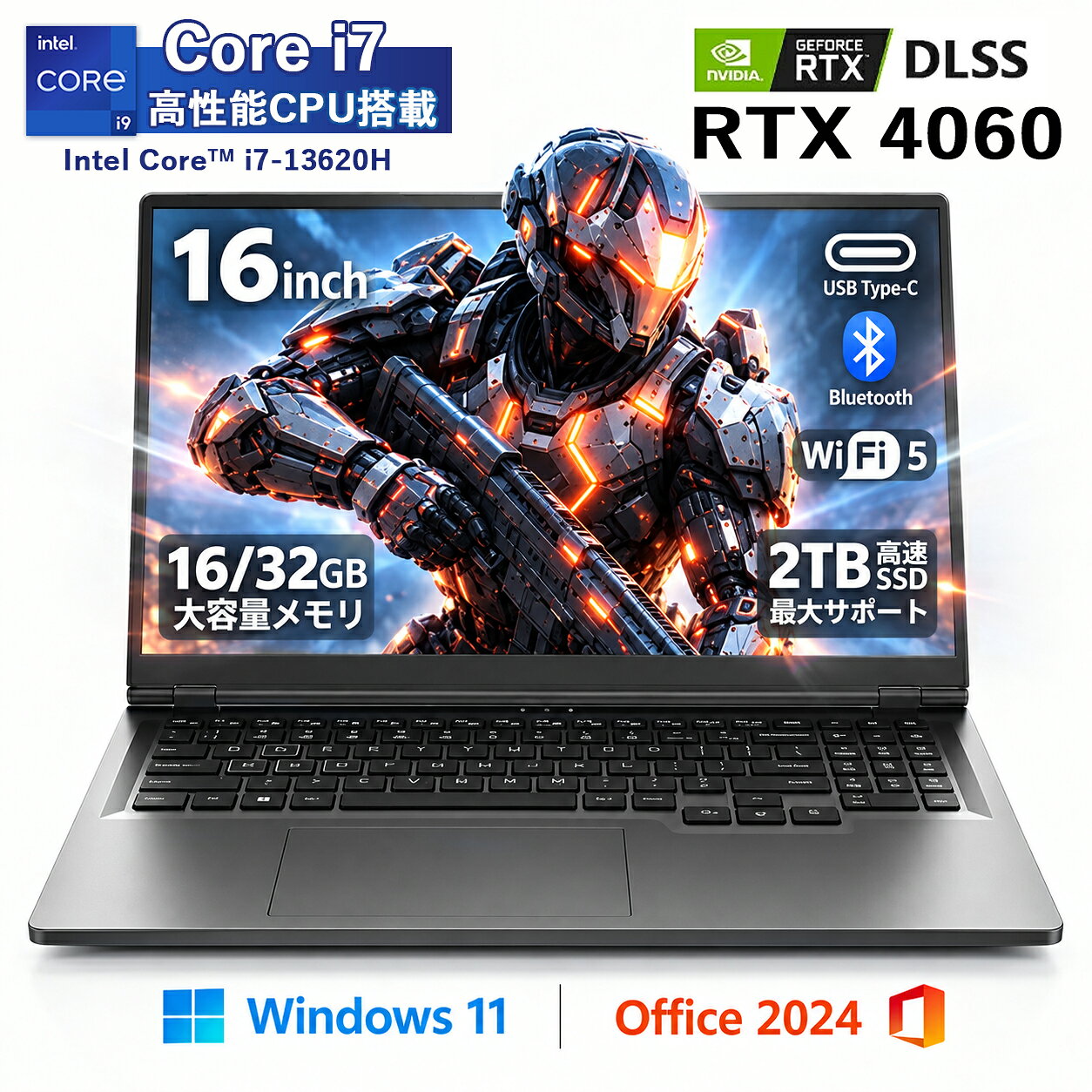 楽天市場】ゲーミングノートpc rtx4060（ノートPC｜パソコン