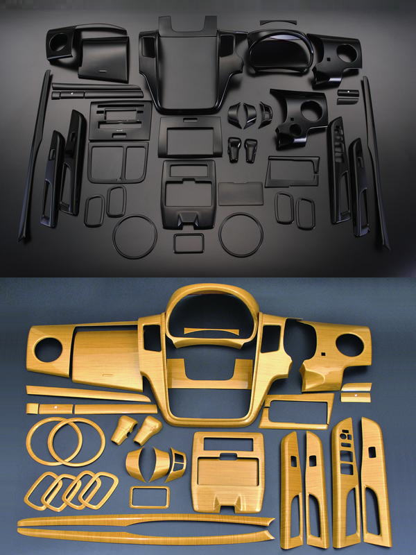 【REIZ(ライツ)】「全2色」MH23S ワゴンRスティングレー インテリアパネル39点セット // WAGONR/stingray/スターター/スイッチ/インパネ/39P/シフトノブ/スティングレイ/カスタムパーツ/ドレスアップパーツ/SUZUKI/MH23スティングレー