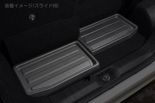 樂天商城 - 【REIZ(ライツ)】「2ピース構成」タント/タントカスタム(LA650S/LA660S) 3Dラゲッジトレイ TPV素材 //シフォンカスタム/インテリアパーツ/フロアマット/ラゲッジマット/ラゲージトレイ/ラゲッジトレイ