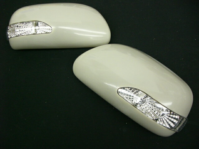 【Revier(レヴィーア)】「未塗装」90系前期ヴィッツ・ベルタ/60系後期イスト LEDウインカードアミラーカバー 純正交換タイプ 左右セット //ウインカーミラー/サイドターンランプ付きミラー/サイドミラー/アフターパーツ/トヨタ汎用